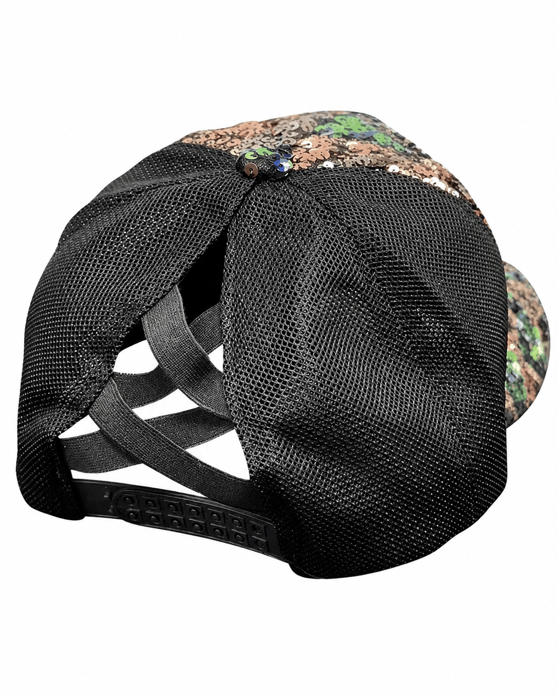 ILTEX Apparel Sequin Multi Black Red Cap