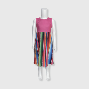 ILTEX Apparel Serape Pink Maxi Dress Kids