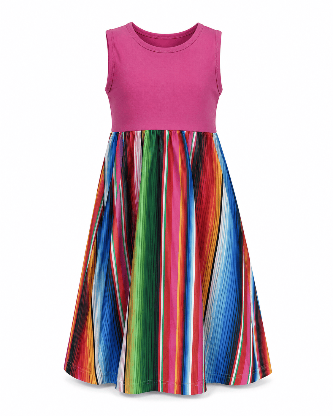ILTEX Apparel Serape Pink Maxi Dress Kids