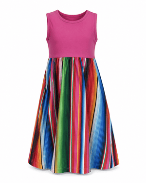 ILTEX Apparel Serape Pink Maxi Dress Kids