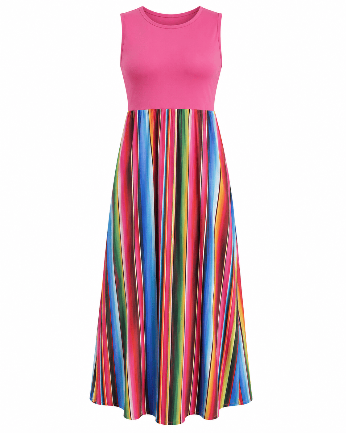 ILTEX Apparel Serape Pink Maxi Dress Women