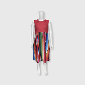 ILTEX Apparel Serape Red Maxi Dress Kids