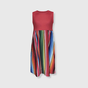 ILTEX Apparel Serape Red Maxi Dress Kids