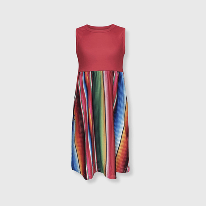 ILTEX Apparel Serape Red Maxi Dress Kids