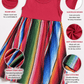 ILTEX Apparel Serape Red Maxi Dress Kids