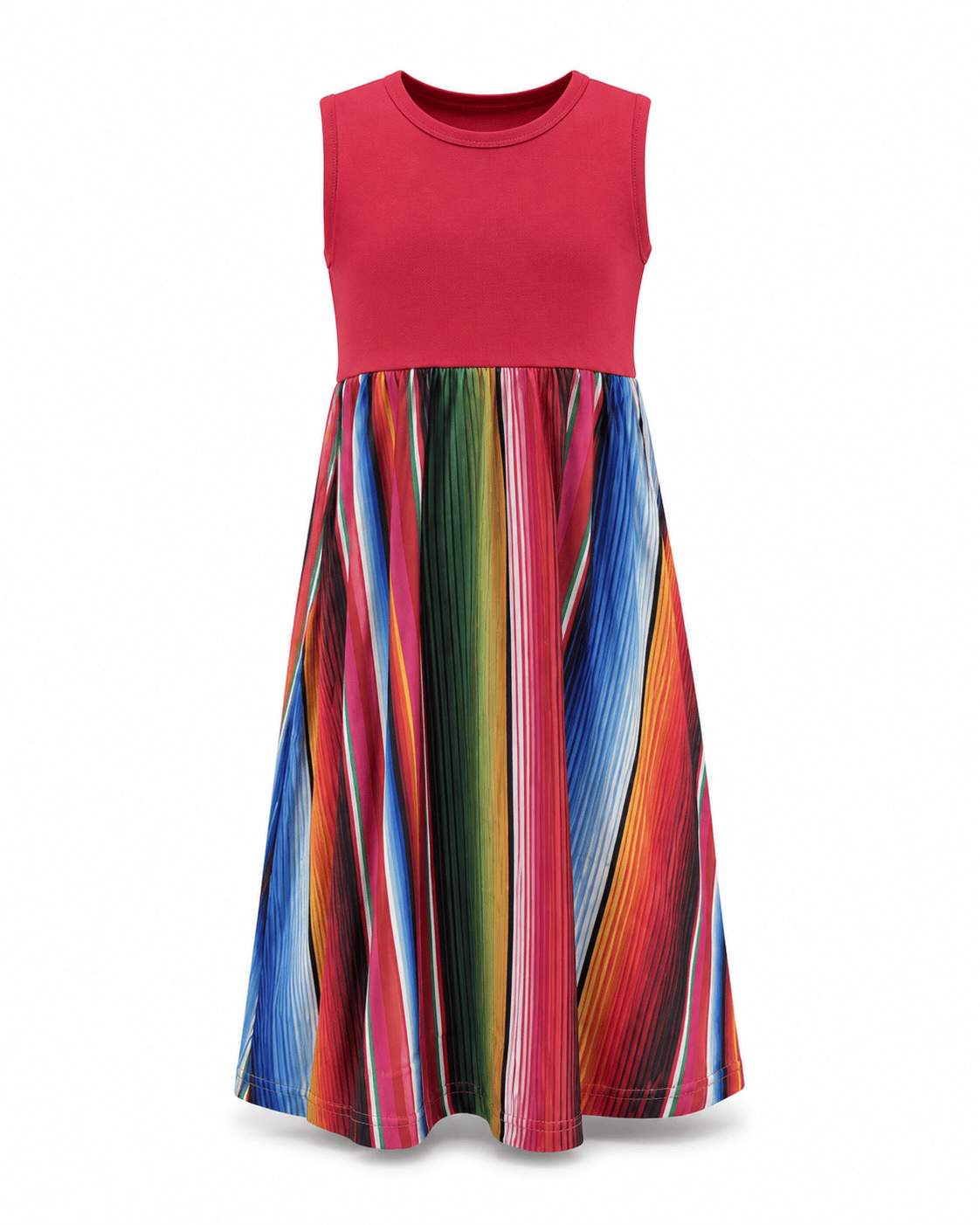 ILTEX Apparel Serape Red Maxi Dress Kids