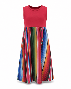 ILTEX Apparel Serape Red Maxi Dress Kids