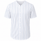 ILTEX Apparel Shirts & Tops Adult Pinstripe Button-Down Baseball Jersey