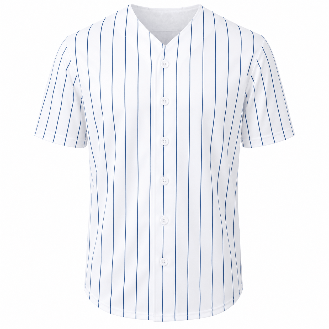 ILTEX Apparel Shirts & Tops Adult Pinstripe Button-Down Baseball Jersey