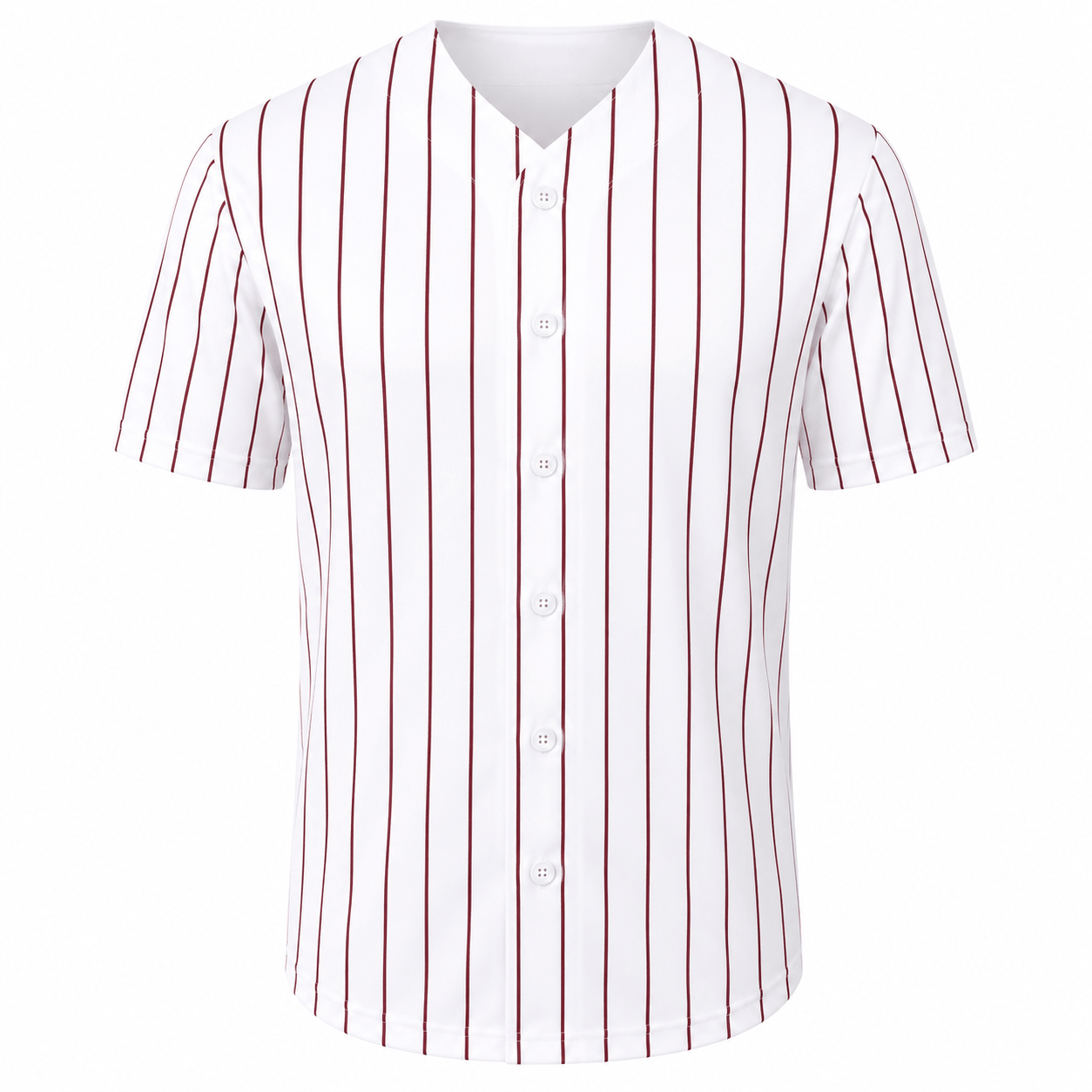 ILTEX Apparel Shirts & Tops Adult Pinstripe Button-Down Baseball Jersey