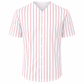 ILTEX Apparel Shirts & Tops Adult Pinstripe Button-Down Baseball Jersey