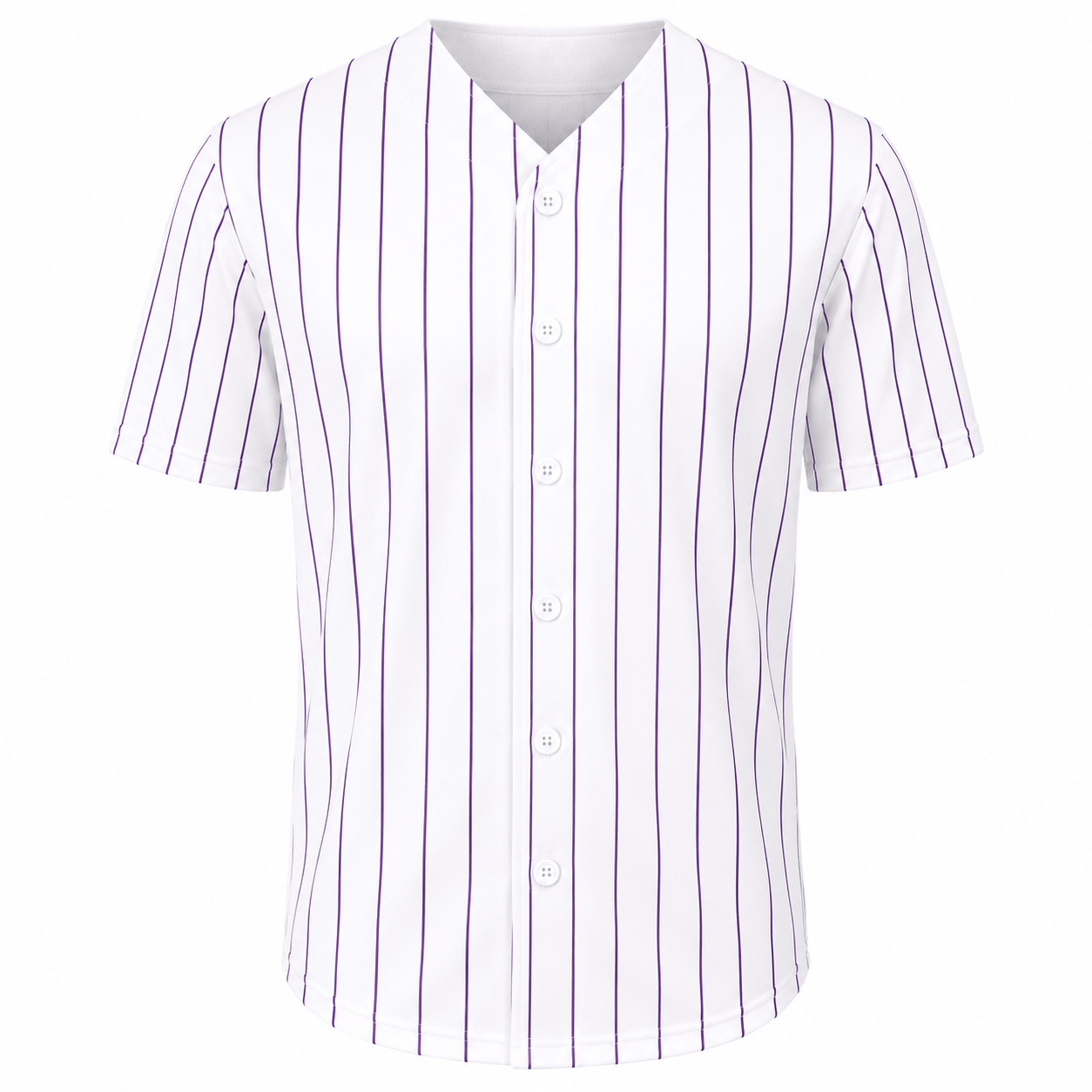 ILTEX Apparel Shirts & Tops Adult Pinstripe Button-Down Baseball Jersey