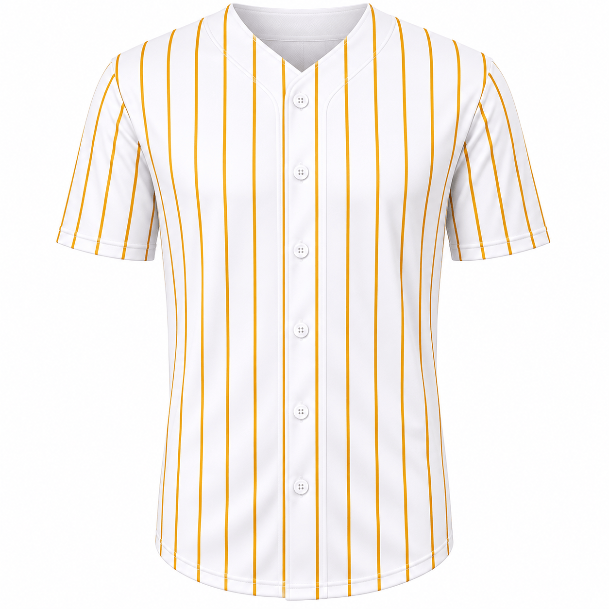 ILTEX Apparel Shirts & Tops Adult Pinstripe Button-Down Baseball Jersey