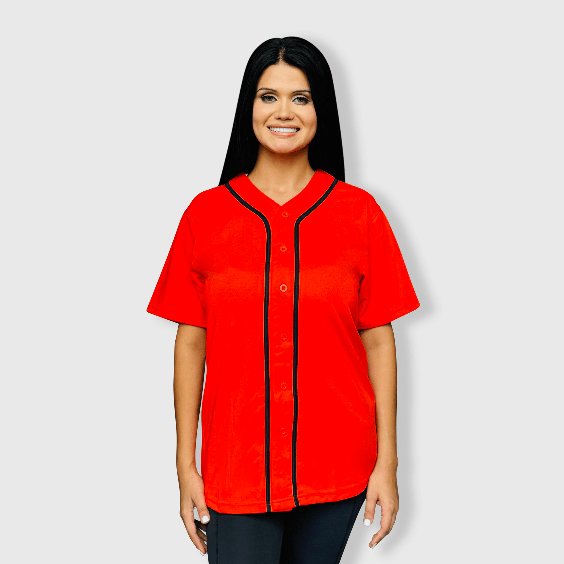 ILTEX Apparel Shirts & Tops Baseball Button Down Jersey Adult