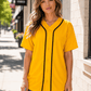 ILTEX Apparel Shirts & Tops Gold/Black / Small Adult Button-Down Baseball Jersey
