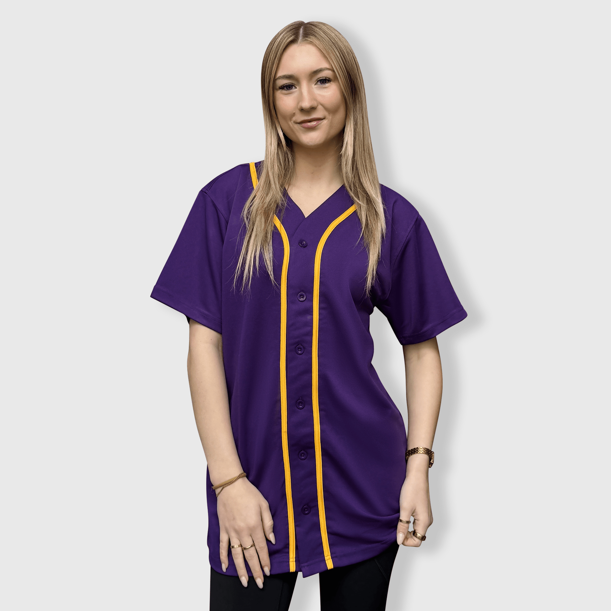 ILTEX Apparel Shirts & Tops New Colors - Baseball Button Down Jersey Adult