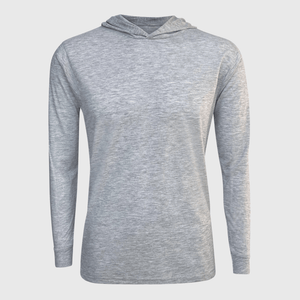 ILTEX Apparel Shirts & Tops Polyester Gray Cotton-Feel Lightweight Hoodie