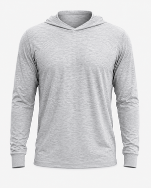 ILTEX Apparel Shirts & Tops Polyester Gray Cotton-Feel Lightweight Hoodie