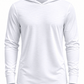 ILTEX Apparel Shirts & Tops Polyester White Cotton-Feel Lightweight Hoodie
