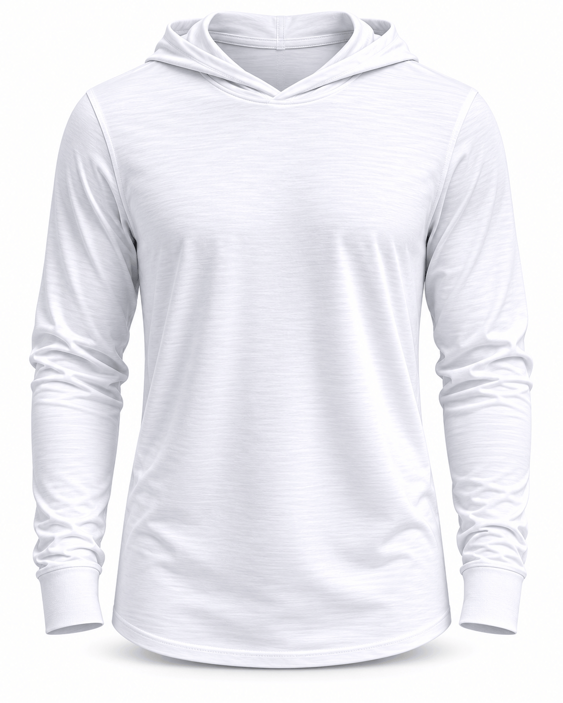 ILTEX Apparel Shirts & Tops Polyester White Cotton-Feel Lightweight Hoodie