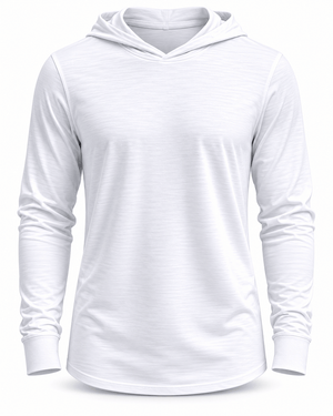 ILTEX Apparel Shirts & Tops Polyester White Cotton-Feel Lightweight Hoodie