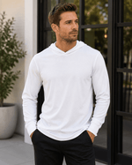 ILTEX Apparel Shirts & Tops Polyester White Cotton-Feel Lightweight Hoodie