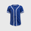 Baseball Button Down Jersey Kids - Royal Blue