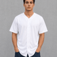 ILTEX Apparel Shirts & Tops White (Solid) / Small Adult Button-Down Baseball Jersey