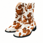 ILTEX Apparel Shoes Cow Print Brown Cowboy Boots - Adult & Kids