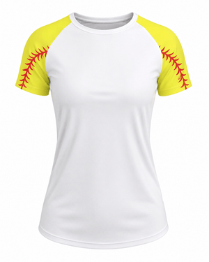 ILTEX Apparel Softball Raglan Short Sleeve Tee