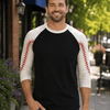 Baseball Sleeve Raglan - Black/White