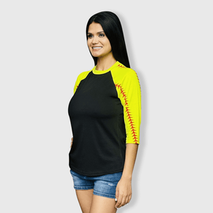 ILTEX Apparel Sports Raglan Softball Sleeve Raglan Adult