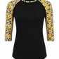 ILTEX Apparel Sunflower Cheetah Black Top