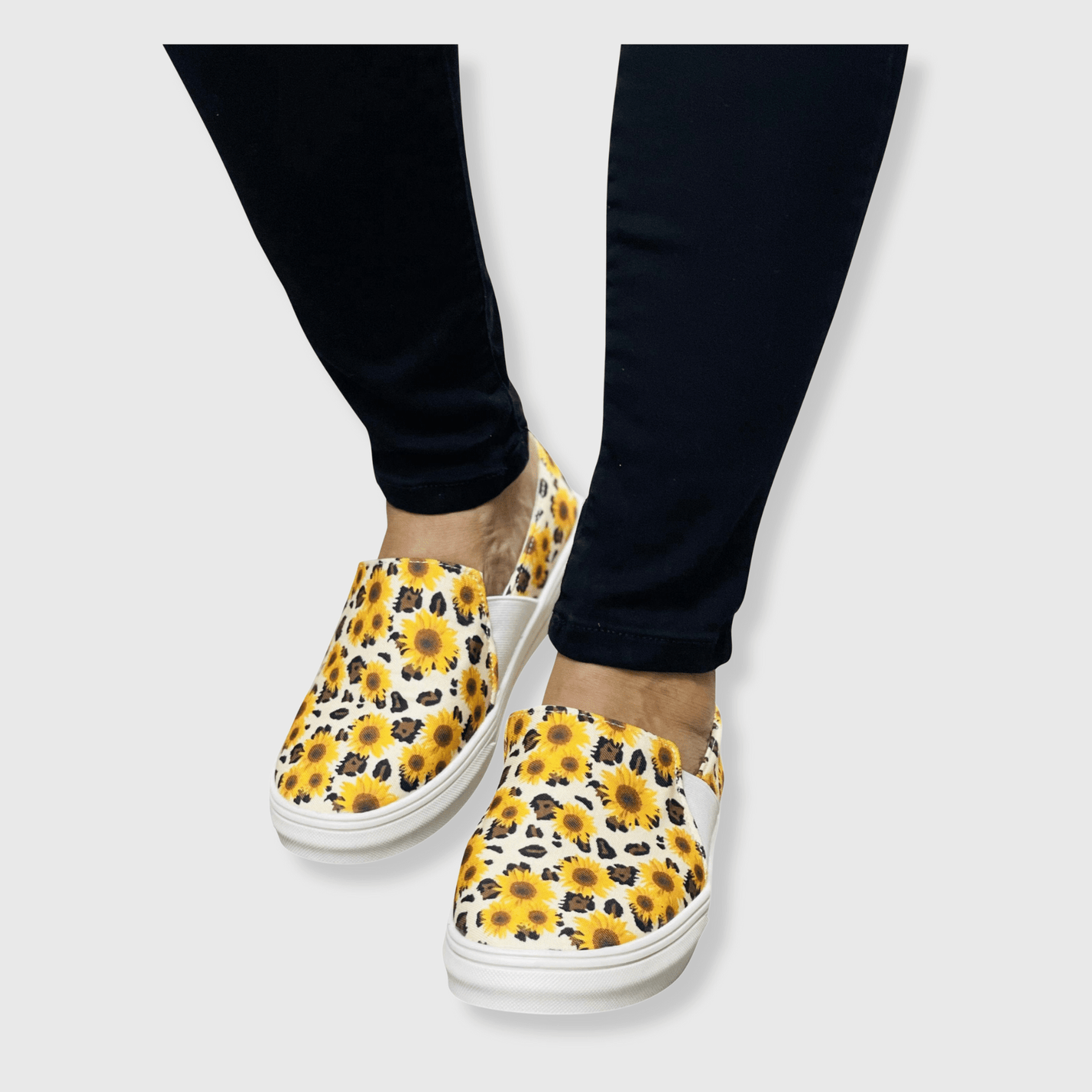 ILTEX Apparel Sunflower Cheetah Slip-On Sneaker Shoes