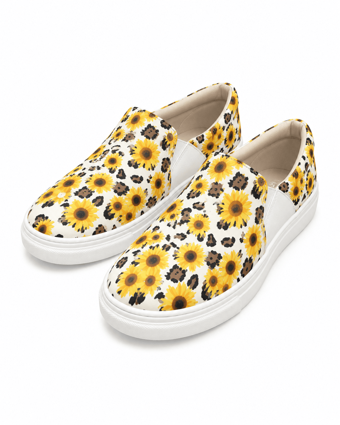 ILTEX Apparel Sunflower Cheetah Slip-On Sneaker Shoes