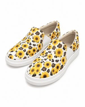 ILTEX Apparel Sunflower Cheetah Slip-On Sneaker Shoes