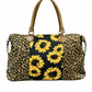 ILTEX Apparel Sunflower Cheetah Weekender Bag