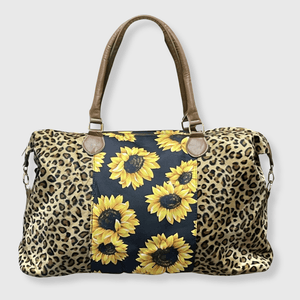 ILTEX Apparel Sunflower Cheetah Weekender Bag