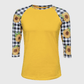 ILTEX Apparel Sunflower Plaid Black White Top