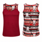 ILTEX Apparel Tank tops Aztec Skull Maroon Polyester Tank Top
