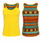 ILTEX Apparel Tank tops Aztec Yellow Polyester Tank Top