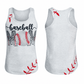 ILTEX Apparel Tank tops Baseball Mom Gray Racerback Tank Top