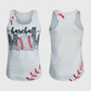 ILTEX Apparel Tank tops Baseball Mom Gray Racerback Tank Top