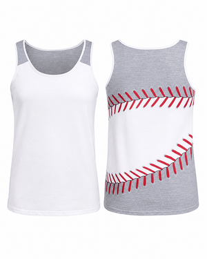 ILTEX Apparel Tank tops Baseball White Stitching Tank Top