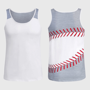 ILTEX Apparel Tank tops Baseball White Stitching Tank Top