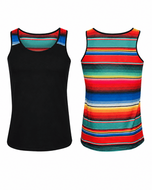 ILTEX Apparel Tank tops Serape Black Polyester Tank Top