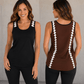 ILTEX Apparel Tank tops Small / Black/Brown Football Tank Top