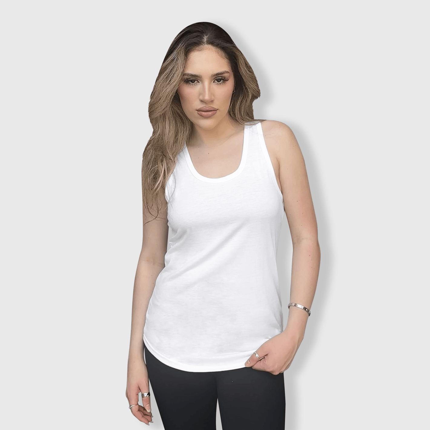 ILTEX Apparel Tank tops Sublimation Racerback White Polyester Tank Top - Adult & Kids