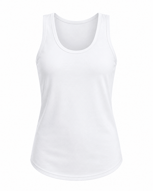 ILTEX Apparel Tank tops Sublimation Racerback White Polyester Tank Top - Adult & Kids
