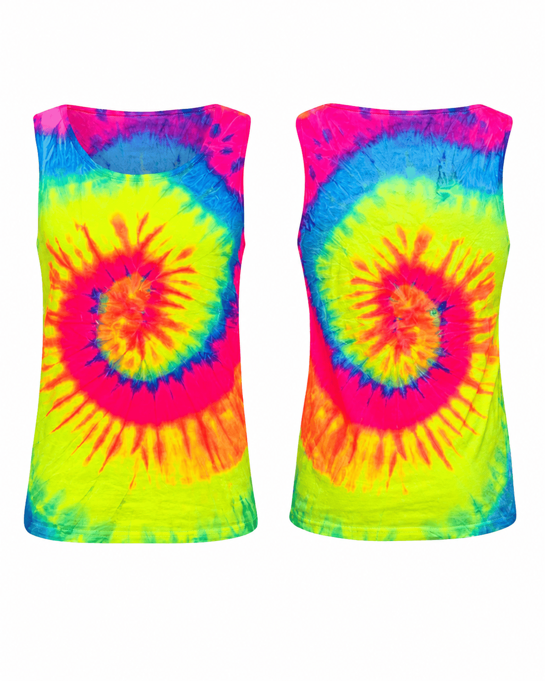 ILTEX Apparel Tank tops Tie Dye Neon Rainbow Tank Top